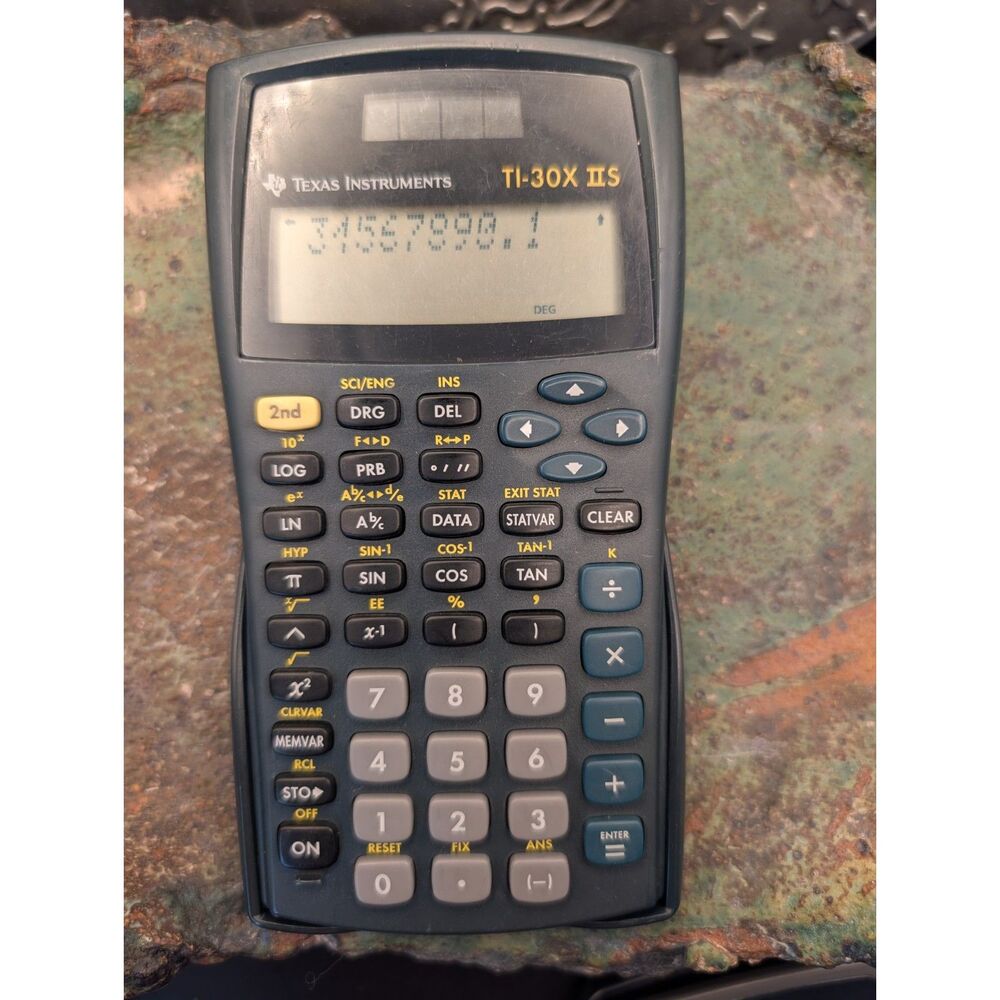 TI‑30XIIS Scientific Calculator • Works • Bad Pixel Row • Parts Only
